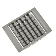 Aluminium plastic chain side guide rail for conveyor